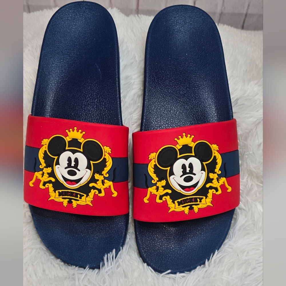 Royal Mickey Mouse Slides – Navy, Red & Gold Magic - Picture 3 of 6
